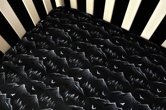 Organic Cotton/Knit/Minky - Fitted Crib Sheet/Mini Pack N Play Eagle's Eye View