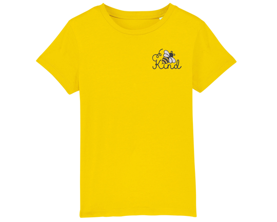 Bee Kind Kids Organic Cotton T-Shirt - 100% Be Tshirt