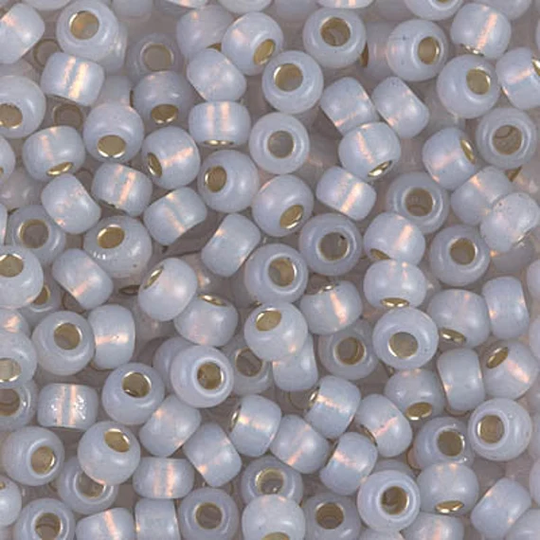 Seed Bead 6-576 Miyuki Beads 6/0 Dyed Smoky Opal Silver Lined Alabaster 20 Grams Diy