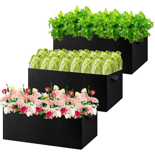Grow Bag Grow Bags, Breathable Indoor Plant Bags, Practical and Durable Plant Bag Jjardin Plant Bag 7 Gallon 10 Gallon (7 Gallon, 5 Packs Gray)
