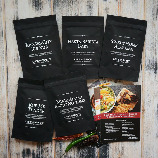 Gourmet Spices Five Pouch Collection, Choose Any Five