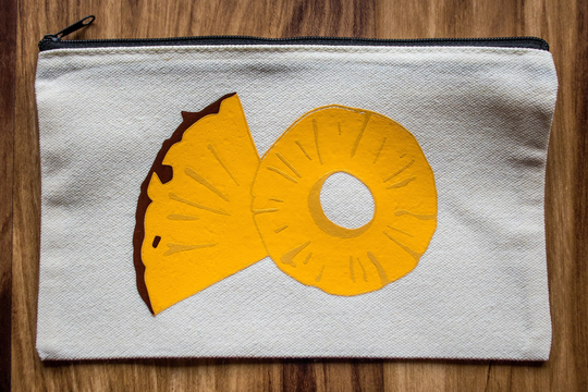 Canvas Pencil Case/Makeup Bag