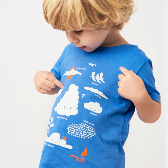 Cloud Organic T-Shirt & Booklet, Gazing, Head in The Clouds, Homeschooling, Educational