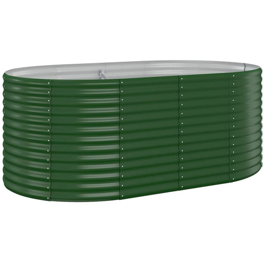 Vidaxl - Garden Planter Powder-coated Steel 175x100x68 cm Green Green