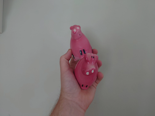 Vintage Pig Pink Salt & Pepper Shakers Cruet Set Novelty Collectible Kitchenalia Pottery Tableware Dispensers