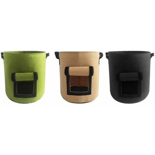 Potato Grow Bag, Garden Planting Bags, Vegetable Planter Bags, Non-Woven Ventilation Fabric Pot with Handle and Access Flap, Garden Bags for