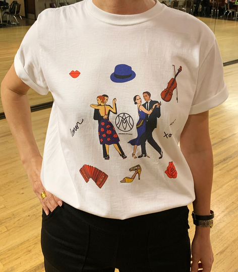 Organic Tango T-Shirt - Dancing T-Shirt - Gift - Mom - Womens Tshirt - Mens Dancer - Girl