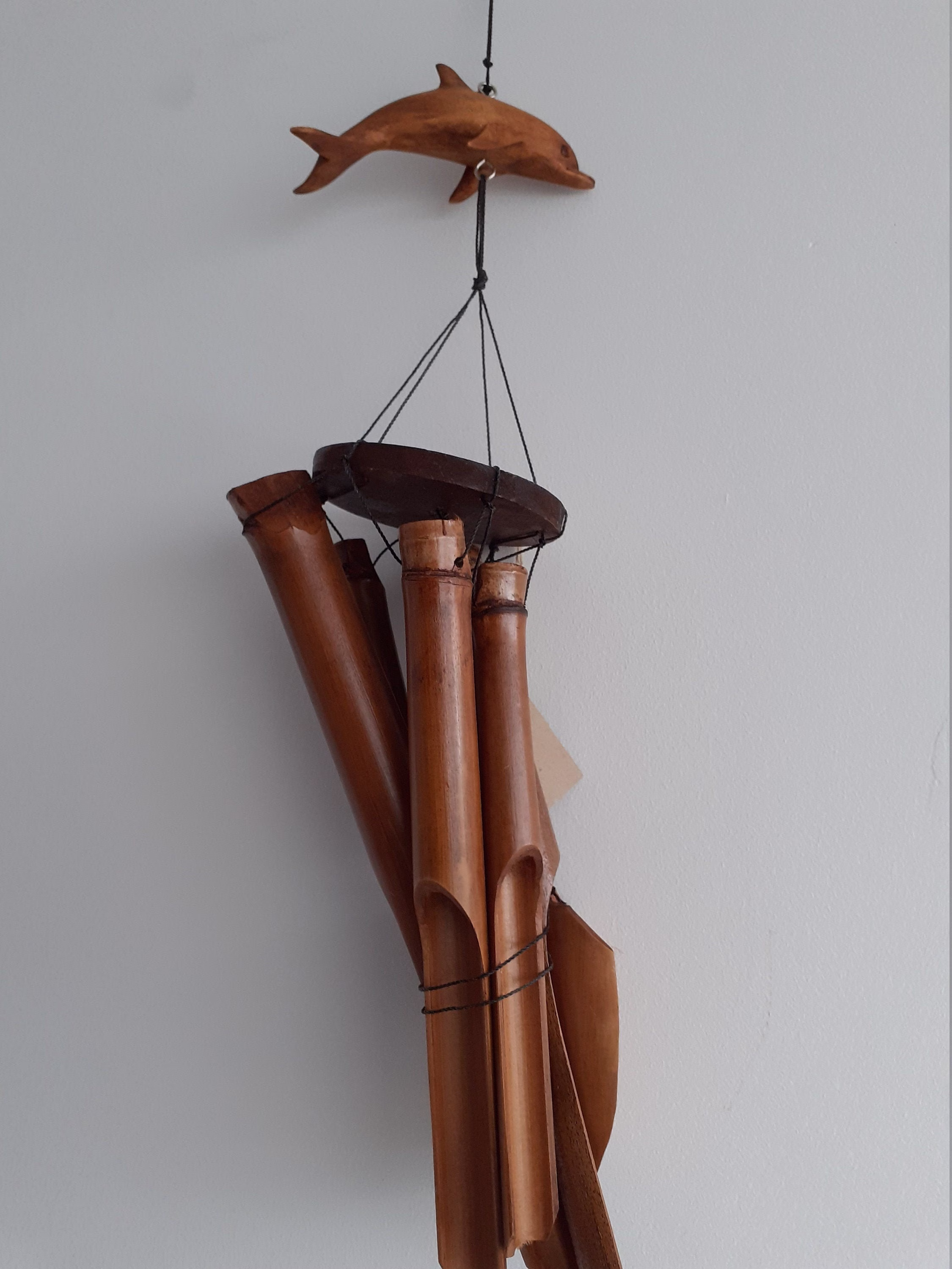 Handcrafted Dolphin Windchime 42x14cm