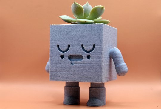 Kawaii 3D Printed Succulent Planter/ Cactus Air Plant Holder/ Pencil Holder - Nemu
