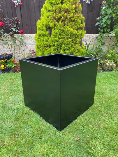 Black Square Aluminium Outdoor/Indoor Garden Planter