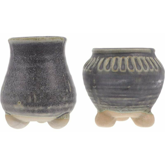 Monly - Pcs Mini Flower Pot Retro Vintage Flower Pot Ceramic Succulent Planter Flower Plant Container Cactus Holder for Home Garden Decoration