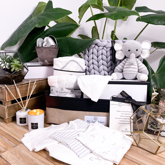 Samuel Organic Luxury Baby Hemp Hamper Gold