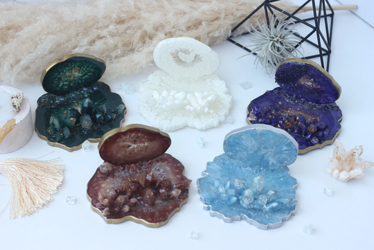 Business Card Holder, Desk Organizer For Women, Crystal Stand, Accessories Display