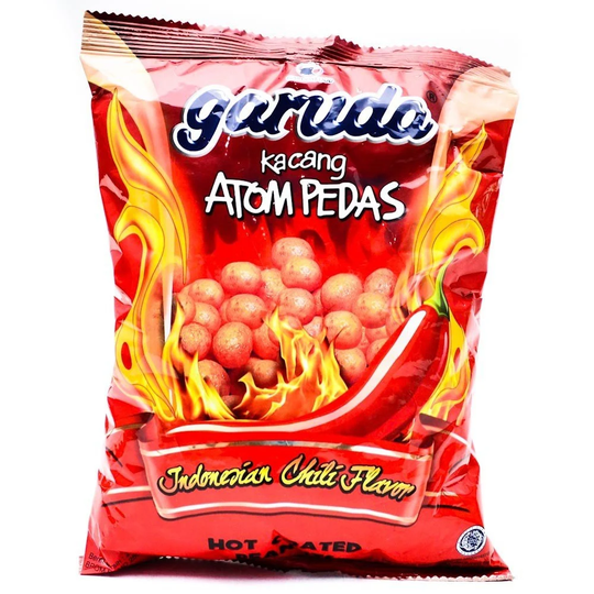 Garuda Kacang Atom Pedas - Spicy Coated Peanuts , 8.81 Oz