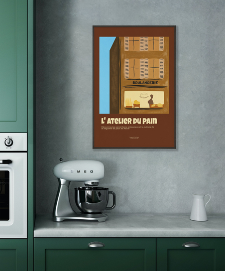 French Provincial Wall Art, French Signs, Kitchen Decor, Seasonal Food Poster, Mid Century Modern
