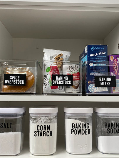 Custom Vinyl Labels, Kitchen Organization, Pantry Home Organization Sticker Stickers