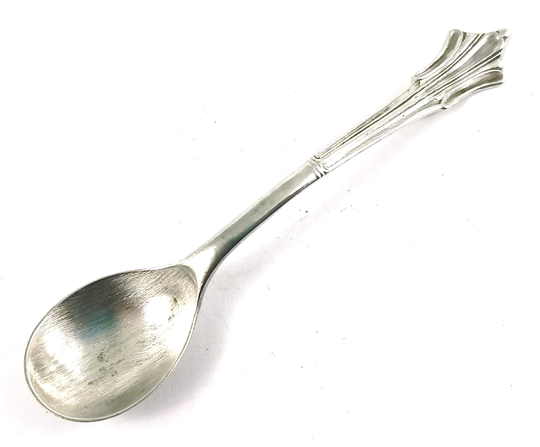 Scarce Silverware, Salt Spoon, Cruet Chester Silver, Albany Pattern, William Suckling, Elegant Tableware, Edwardian Home, Unique Size