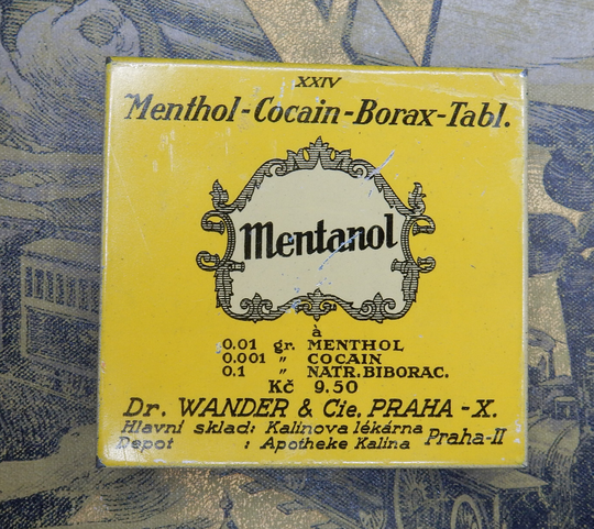 Vintage Mentanol Box Tin Medicine Pill Rare