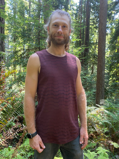 Tank Top/Organic Cotton Redwood Repdigital Natural Shirt Geometric Low Impact & Dye Medium Weight Tank Top