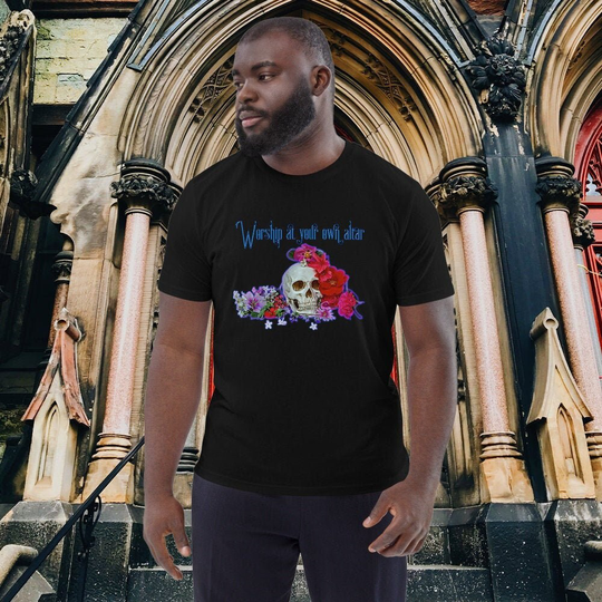 Worship At Your Own Altar | Organic Cotton T-Shirt Goth Skull