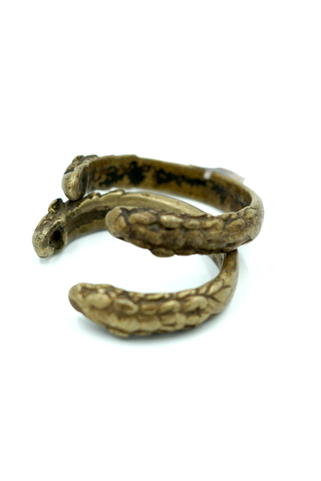 Seasonal Sale -Antique Bronze Hollow Kalli Anklets | Antique Silver Cuff - Arts & Collection