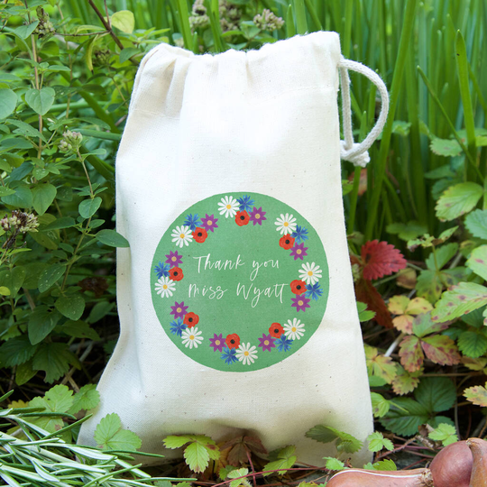 Teacher Wild Flower Garden Gift Bag With Seeds