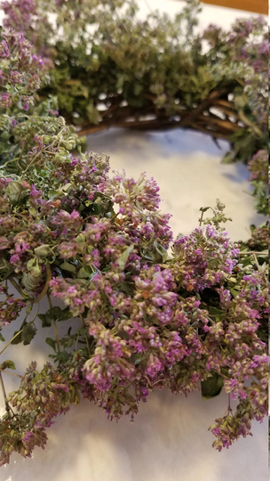 Dried Oregano Wreath