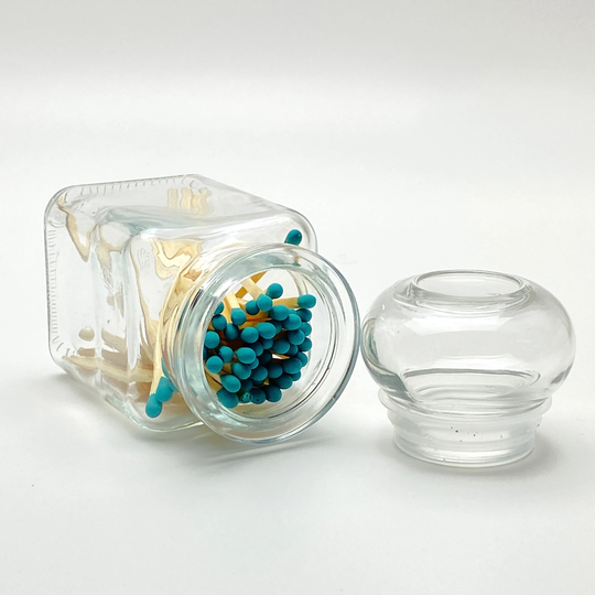 150Ml Square Glass Jar With Stopper & Airtight Seal - Part Of The Purley Range