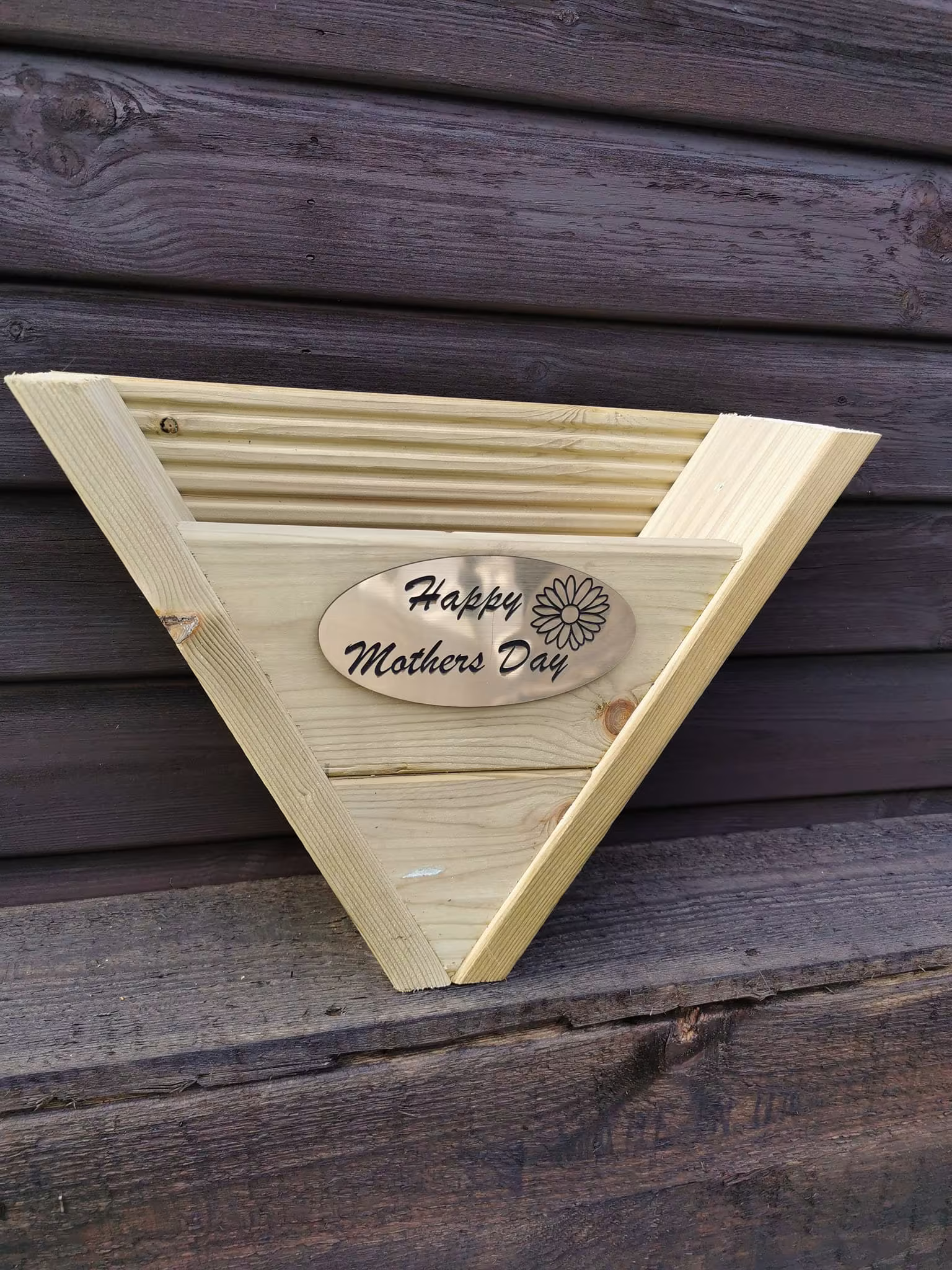 30cm Personalised Wall Or Hanging Planter Hanging Basket Handmade From Pressure Treated Timber