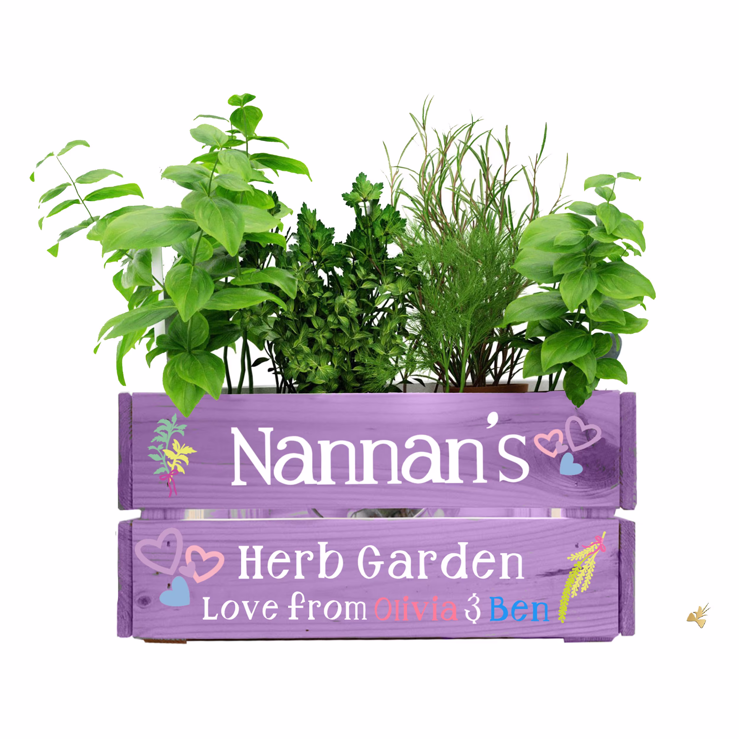 Personalised Garden Tool Storage, Birthday Gift Box, Indoor Herb Garden, Wooden 40Th Birthday Gifts For Women