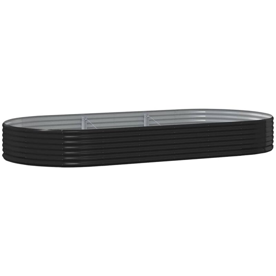 Vidaxl - Garden Planter Powder-coated Steel 296x140x36 cm Anthracite Anthracite