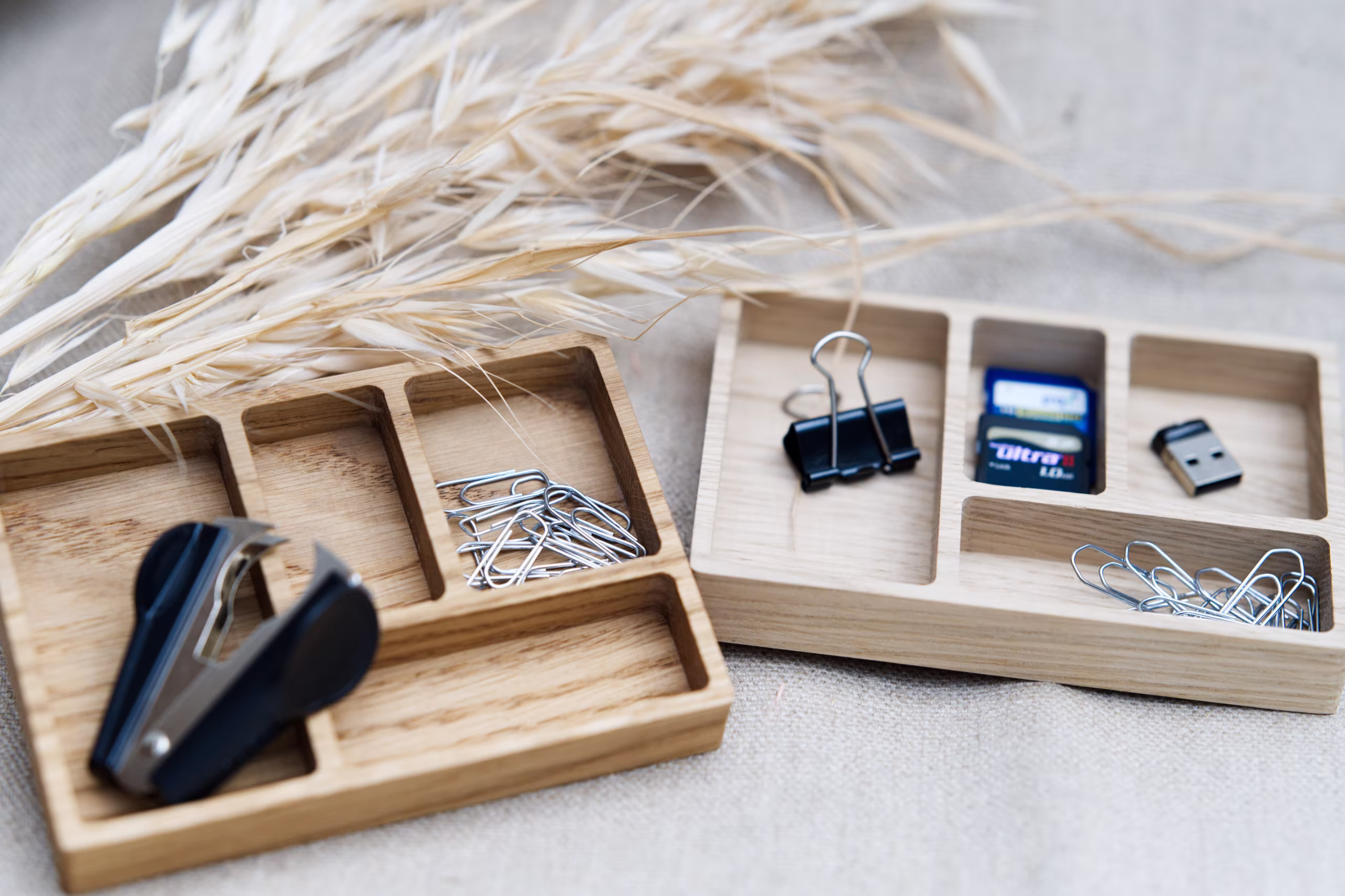 Oak Desk Organizer