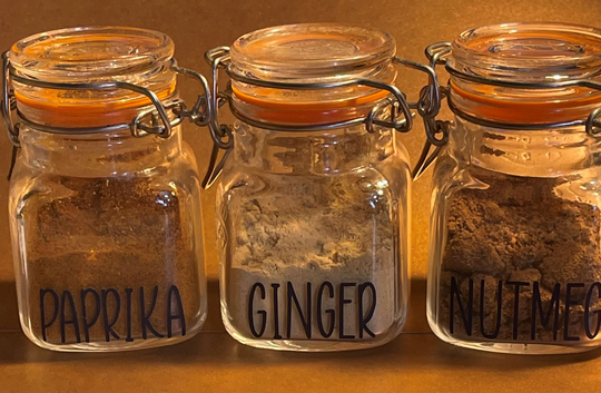 Herb & Spices Decals, Mrs Hinch Style, Label For Spice Jars, Kitchen