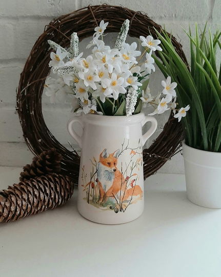 Fox Vase/Jug. Beautiful Ceramic Small Vase. Two Shapes Available
