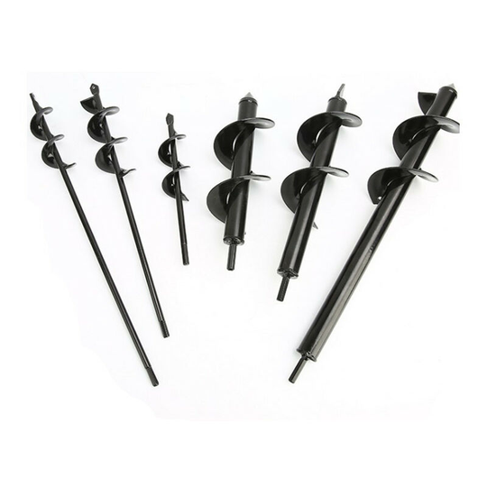 2 Pack Auger Drill Bit Garden Drill Bit Garden Spiral Drill Bit Garden Plant Auger Plant Flower Bulb Auger 4 x 22