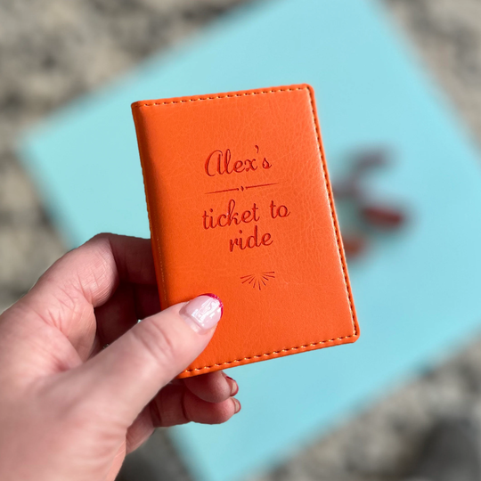 Ticket To Ride Personalised Travel Card Holder|Oyster Card|Season Ticket Holder|Railcard Holder