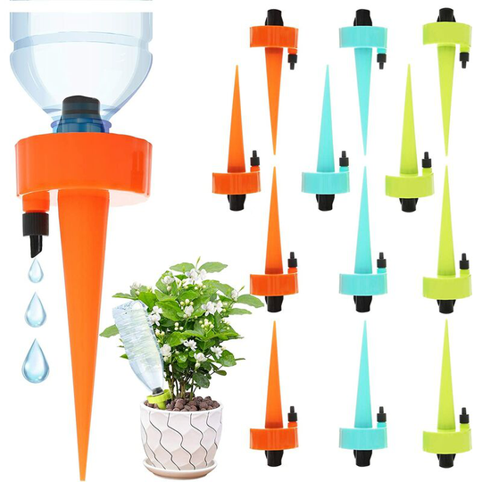 Automatic Plant Sprinklers, Drip Irrigation Kit, The Garden Plants System - Improved Drip Irrigation System for Indoor and Outdoor Plants (12 Pieces)
