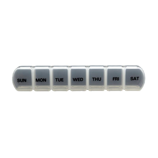 Large Pill Organizer 7 Day, Daily Pill Case Weekly Pill Box, Large Capacity Medicine Organizer for Pills / Vitamin / Fish Oil / Supplements (Black)