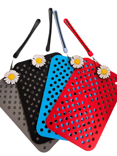 Shoe Organizer Holder Decoration Charms.portable Silicone Display Wall Hanging Clogs Storage Mat