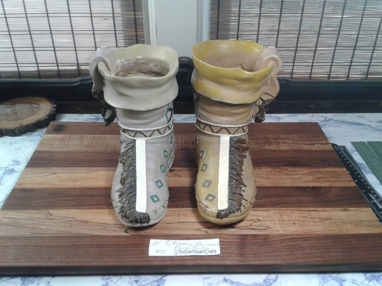 Moccasin Planters/2 Planters/Ceramic Planter