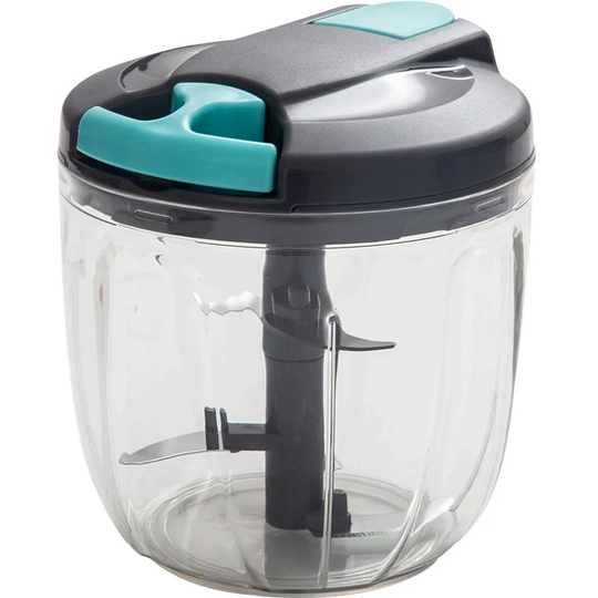 Premium Multi-Function Fruit and Vegetable Grinder, Ultra Sharp - Stainless Steel - Herb Container - Blender Insert & Lid (1 Pack)