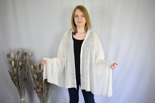 Knitted Organic Scarf Linen Wedding Shawl Linen Organic For Women Natural Light