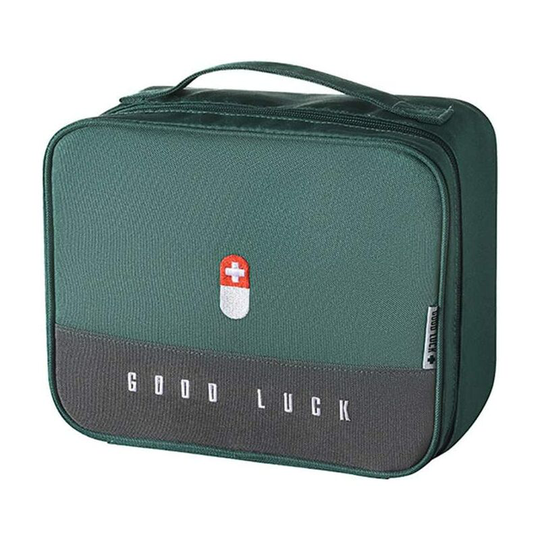 Medical Box Cloth Storage Box Family Portable Storage Bag Multifunctional Layered Medicine Box Storage Boxes 25x20x13.5cm