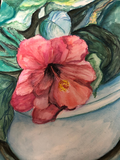 Hibiscus Note Card