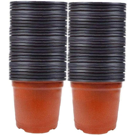 Nursery Plants Plastic Flower Pots Seed Starter Pots Container For Succulents Cuttings Transplant 100pcs Seedlings Flower Pots Home Decoration