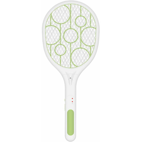 Electric Fly Swatter Racket, usb rechargeable electric mosquito swatter for Camping bbq Indoor and Outdoor, matcha green