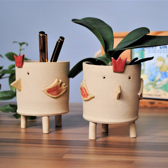 Personalised Planter Pot Chicken