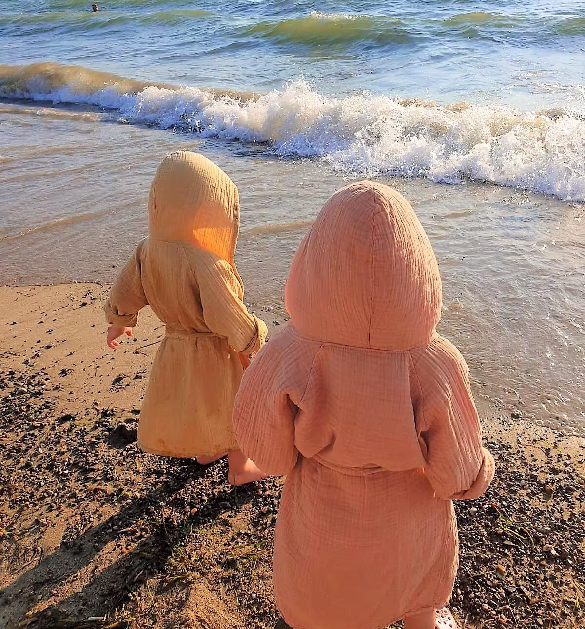 Natural Dye, Hooded Baby Bathrobe, Children Dressing Gown, Summer Clothes, Kids Kimono, Child Bath Towel, Clothing, Rubai