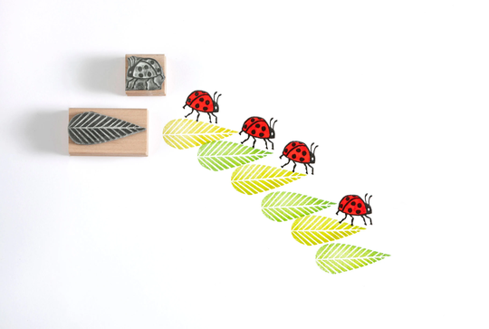 Lady Bird Rubber Stamp, Bug Beetle Insect Stamp