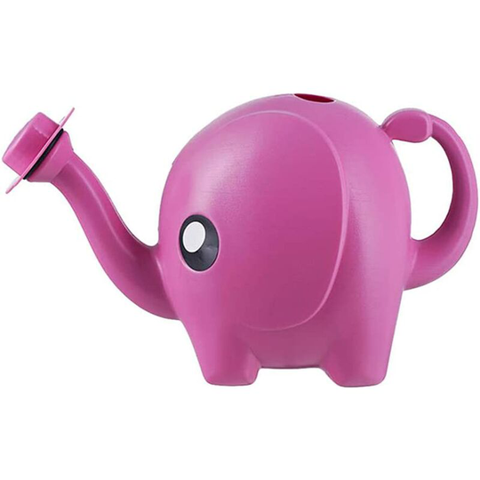 Lovely Elephant Watering Cans 1.5L Baby Plant Spray Bottle for Garden Plants, Flowers, Succulents-Rose Red